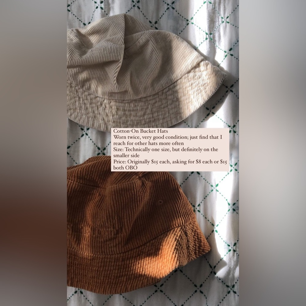 Cotton-on Bucket Hats